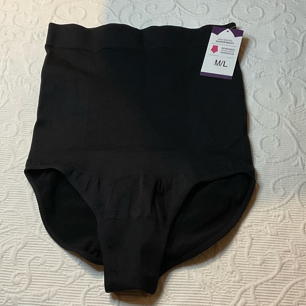 Empetua/Shapermint Black High-Waisted Shapewear Briefs. M/L. NWT - Picture 1 of 5